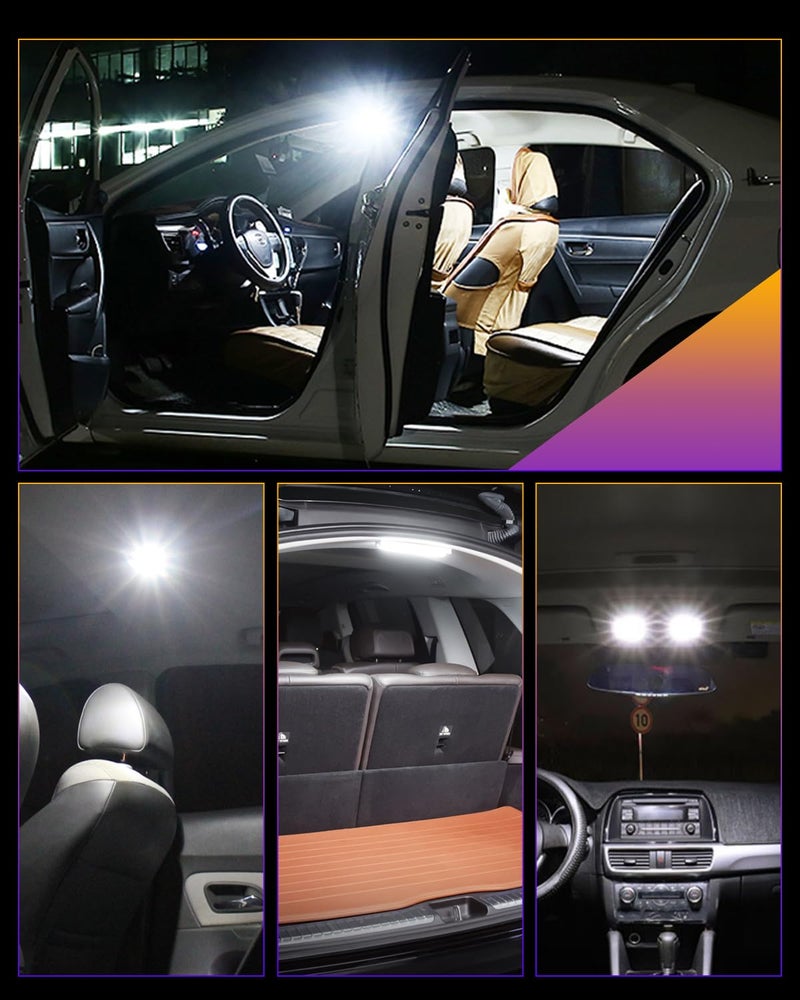 LUYED DE3175 DE3021 LED Dome Light Bulbs 640 Lumens Extremely Bright 3020 12-EX Chipsets 1.25 inches 31mm DE3022 3175 LED Bulbs for Interior Map Door Lights,Xenon Whiteï¼ŒPack of 2 - Image 5